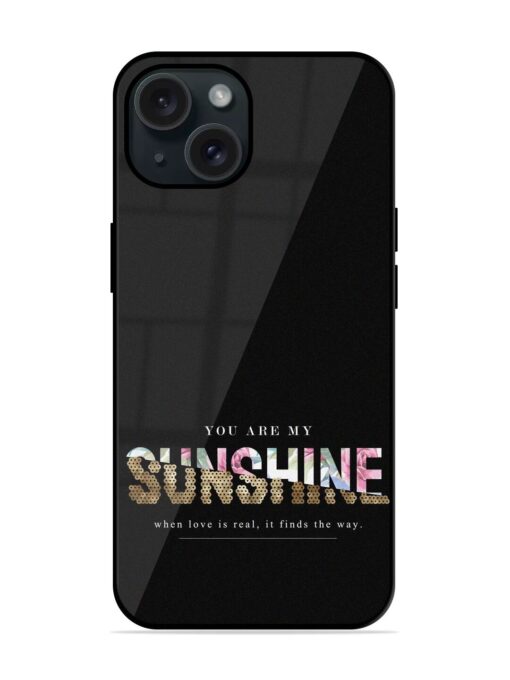 Sunshine Slogan On Glossy Metal TPU Case Zapvi