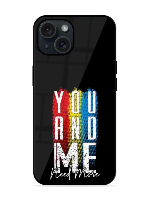 You Me Typography Glossy Metal TPU Case Zapvi