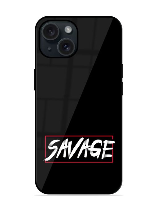 Savage Typography Dots Glossy Metal TPU Case Zapvi