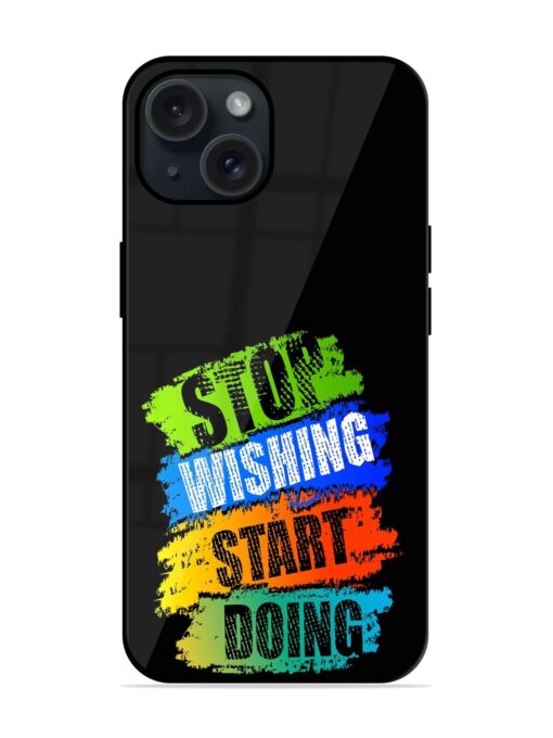 Stop Wishing Start Glossy Metal TPU Case Zapvi