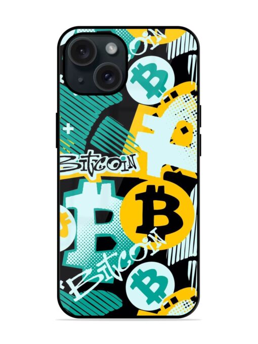 Bitcoin Doodle Style Glossy Metal TPU Case Zapvi