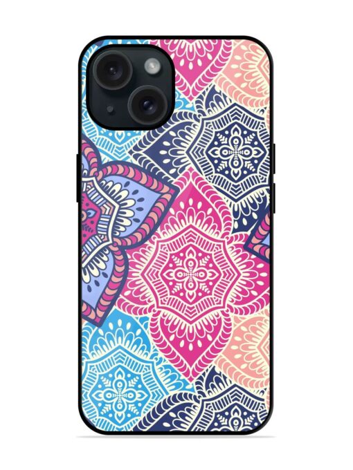 Ethnic Floral Seamless Glossy Metal TPU Case Zapvi