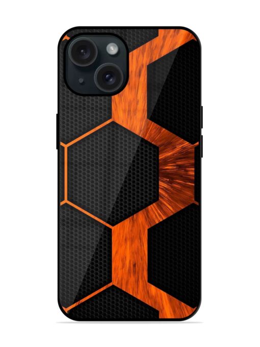 Wooden Polygon Glossy Metal TPU Case Zapvi