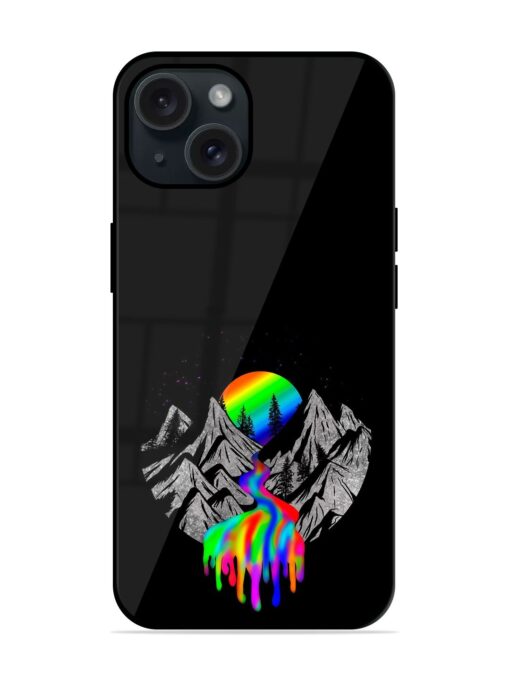 Rainbow Color Mountain Glossy Metal TPU Case Zapvi