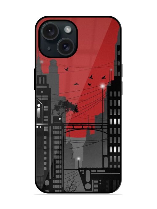 City View Illustration Glossy Metal TPU Case Zapvi