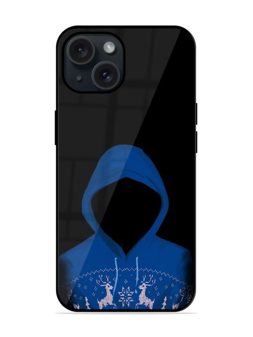 Faceless Blue Hooded Glossy Metal TPU Case Zapvi