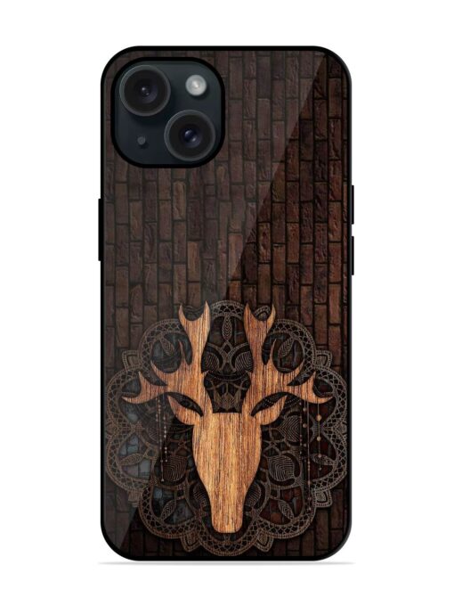 Wooden Deer Glossy Metal TPU Case Zapvi