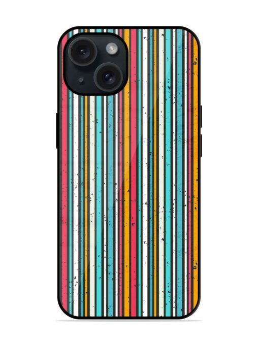 Abstract Grunge Stripes Glossy Metal TPU Case Zapvi