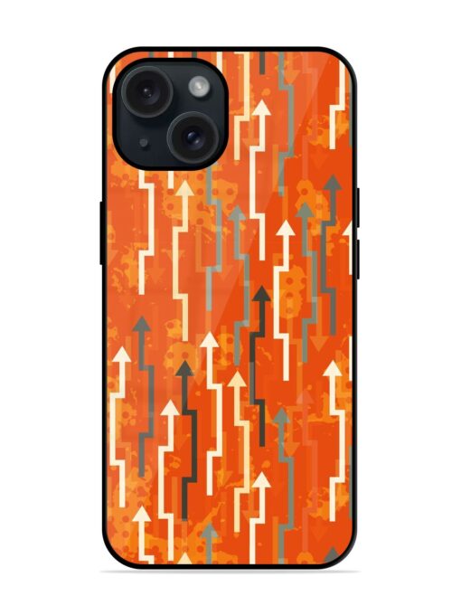 Abstract Arrows Seamless Glossy Metal TPU Case Zapvi