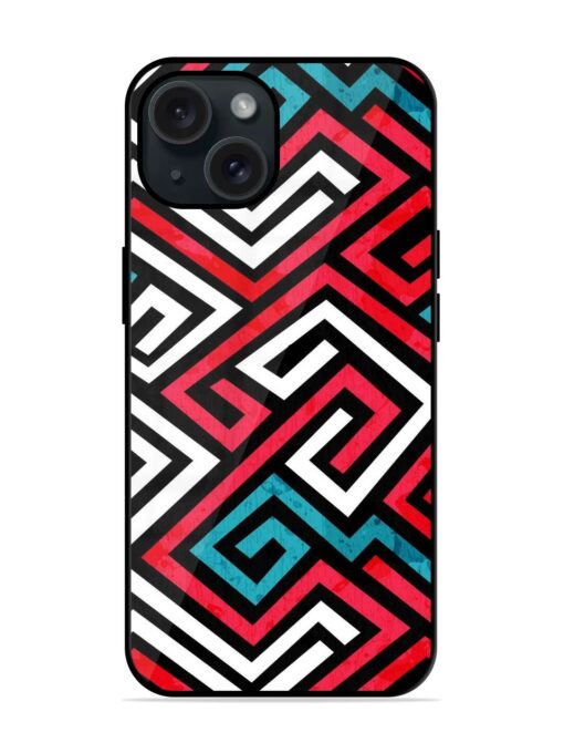 Colored Maze Seamless Glossy Metal TPU Case Zapvi