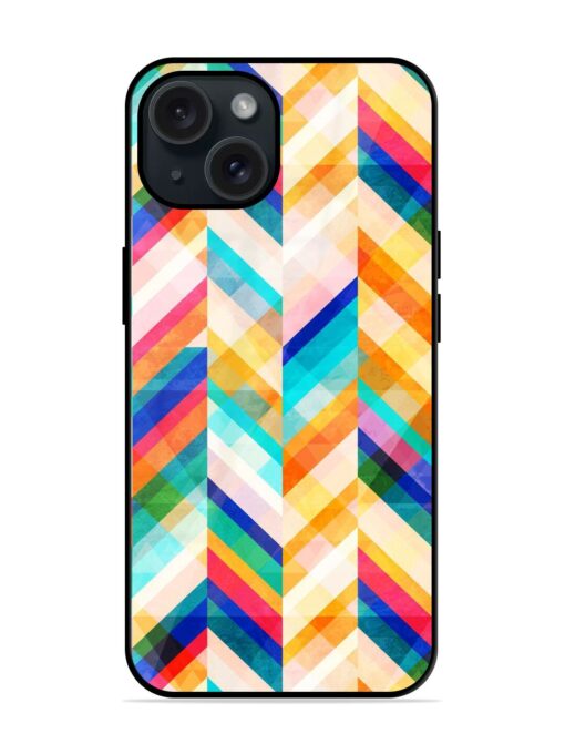 Colored Zig Zag Seamless Glossy Metal TPU Case Zapvi