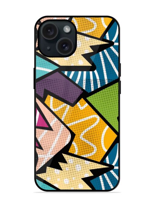 Colorful Abstract Geometric Glossy Metal TPU Case Zapvi