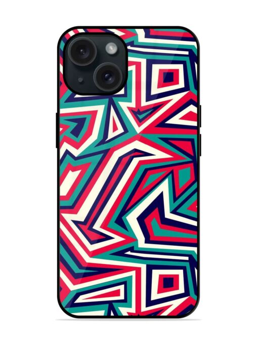 Colorful Abstract Geometric Glossy Metal TPU Case Zapvi