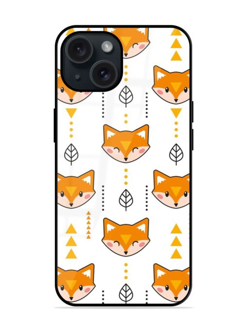 Fox Geometric Seamless Glossy Metal TPU Case Zapvi