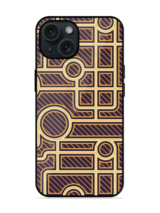 Geometric Abstract Retro Glossy Metal TPU Case Zapvi