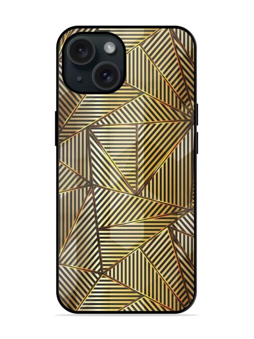 Gold Triangle Vector Glossy Metal TPU Case Zapvi