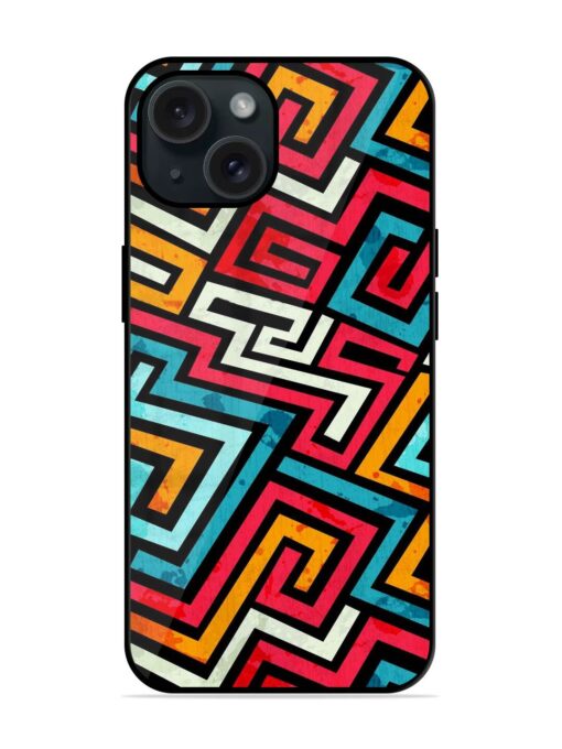 Graffiti Lines Seamless Glossy Metal TPU Case Zapvi