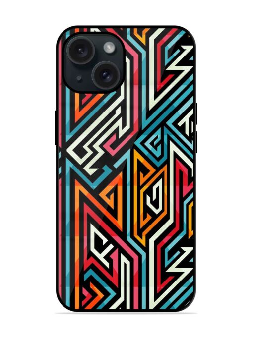 Graffiti Geometric Seamless Glossy Metal TPU Case Zapvi