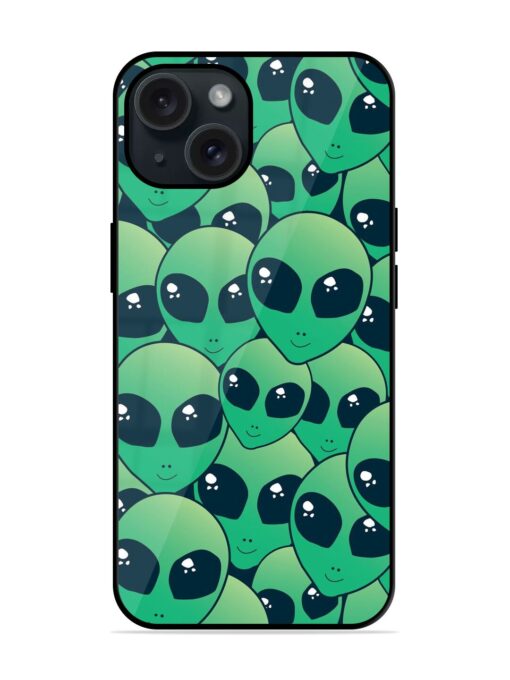 Green Gradient Alien Glossy Metal TPU Case Zapvi