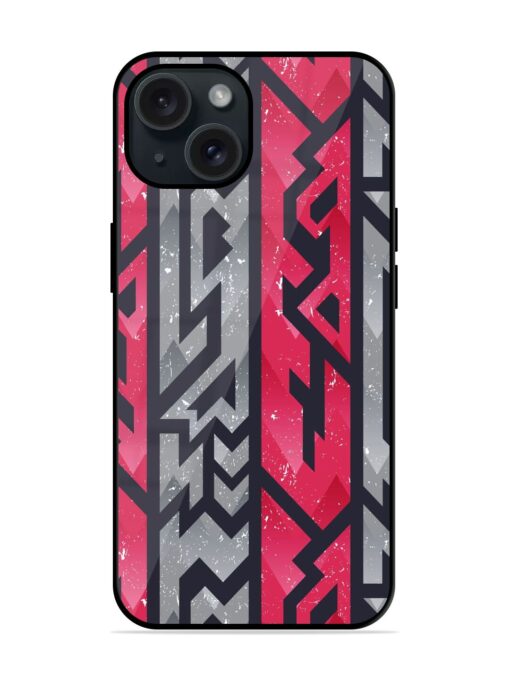 Red Ancient Pattern Glossy Metal TPU Case Zapvi