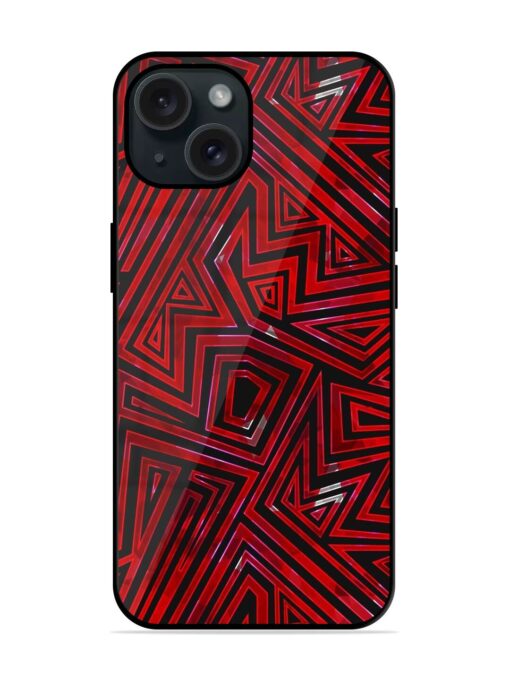 Red Color Tribal Glossy Metal TPU Case Zapvi