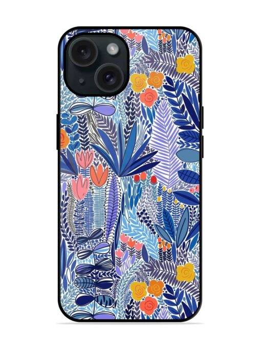 Tropical Seamless Floral Glossy Metal TPU Case Zapvi