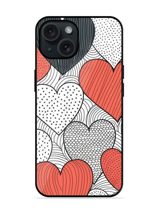 Girly Heart Seamless Glossy Metal TPU Case Zapvi