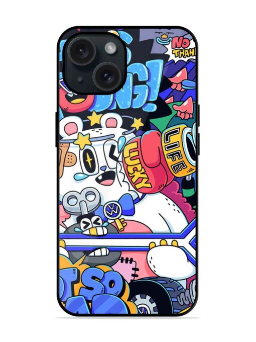 Universal Doodle Glossy Metal TPU Case Zapvi