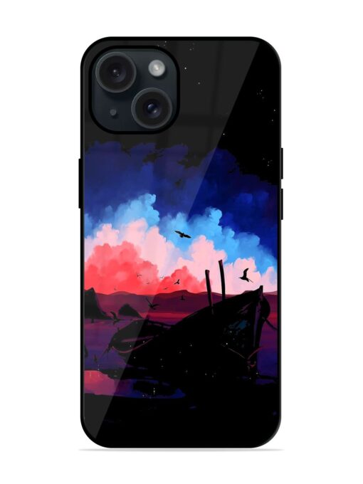 Dark River Boat Art Glossy Metal TPU Case Zapvi