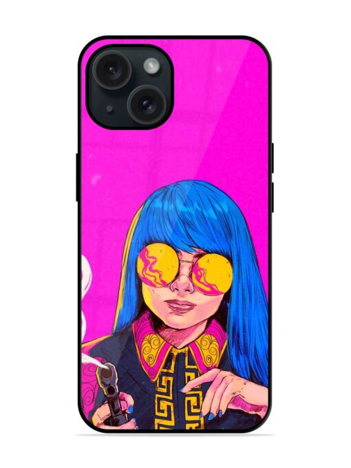 Aesthetic Anime Girl Glossy Metal TPU Case Zapvi