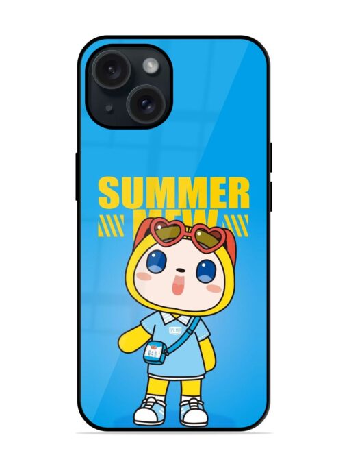 Summer Mew Cartoon Glossy Metal TPU Case Zapvi