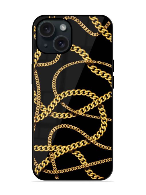 Decorative Golde Chain Glossy Metal TPU Case Zapvi