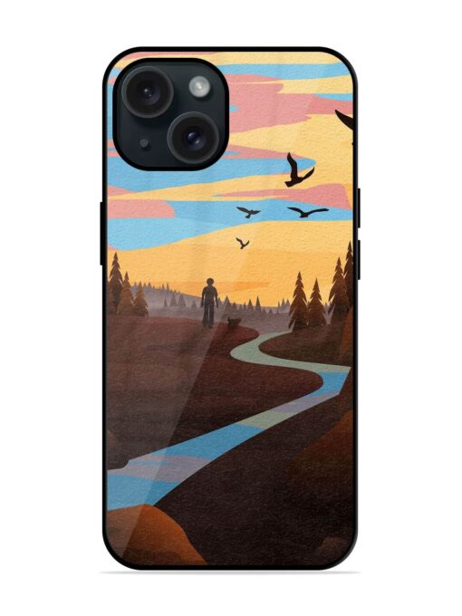 Natural Landscape Art Glossy Metal TPU Case Zapvi