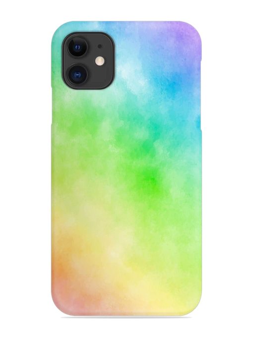 Watercolor Mixture Snap Case for Apple Iphone 11 Zapvi