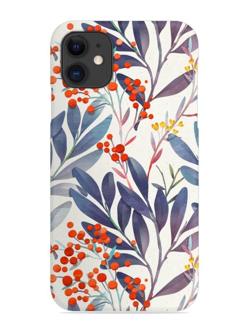 Seamless Floral Pattern Snap Case for Apple Iphone 11 Zapvi