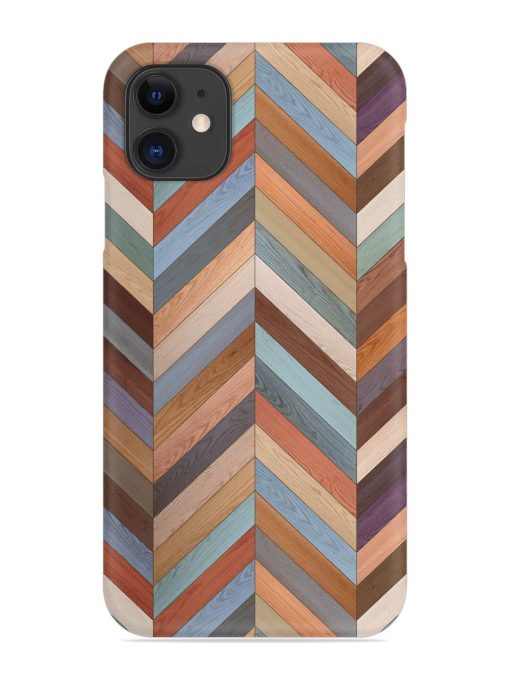 Seamless Wood Parquet Snap Case for Apple Iphone 11 Zapvi