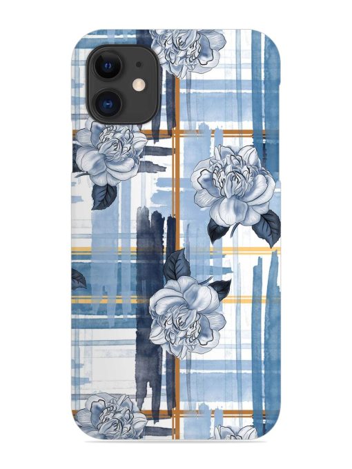 Watercolor Pattern Rose Snap Case for Apple Iphone 11 Zapvi