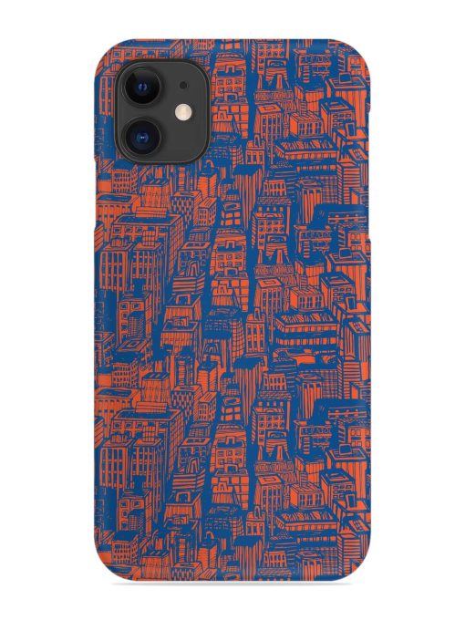 Hand Drawn Seamless Snap Case for Apple Iphone 11 Zapvi