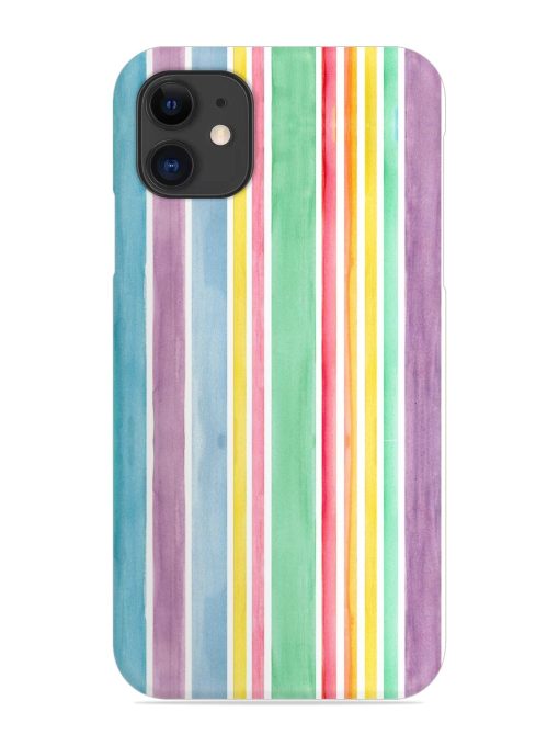 Hand Drawn Watercolor Snap Case for Apple Iphone 11 Zapvi