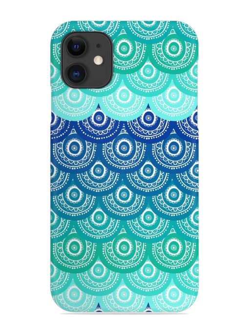 Ethnic Seamless Pattern Snap Case for Apple Iphone 11 Zapvi