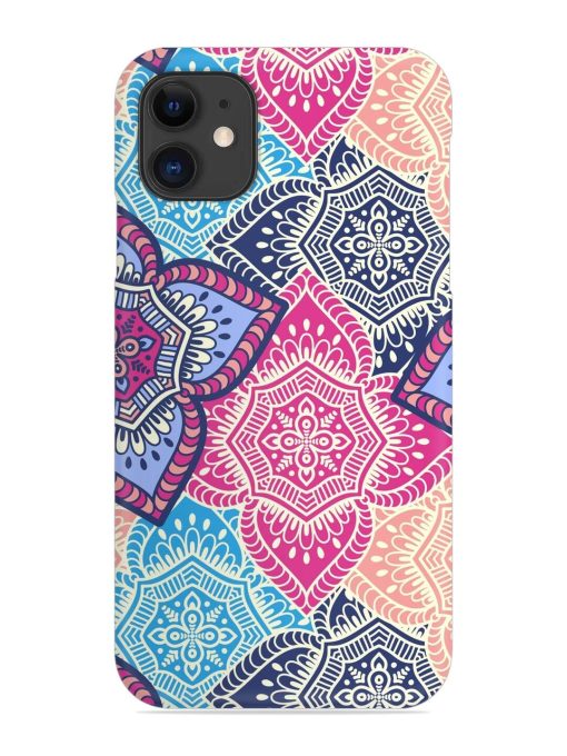 Ethnic Floral Seamless Snap Case for Apple Iphone 11 Zapvi