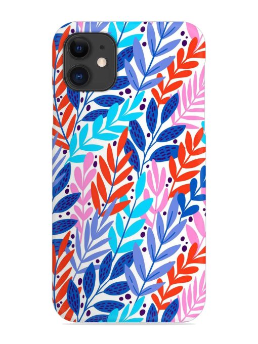 Bright Floral Tropical Snap Case for Apple Iphone 11 Zapvi