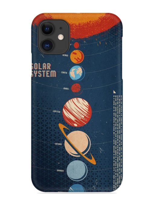 Solar System Vector Snap Case for Apple Iphone 11