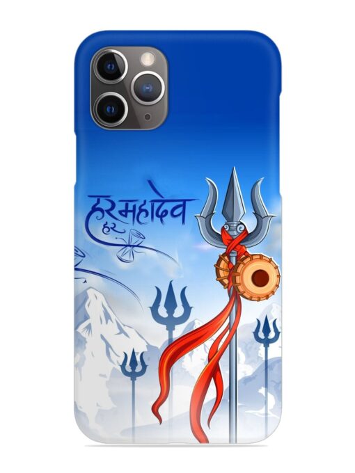 Har Har Mahadev Trishul Snap Case for Apple Iphone 11 Pro Zapvi