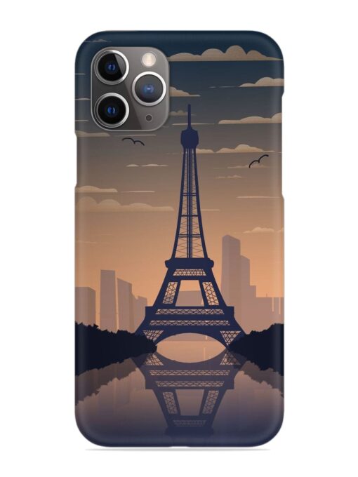 France Paris Eiffel Tower Gradient Snap Case for Apple Iphone 11 Pro Zapvi