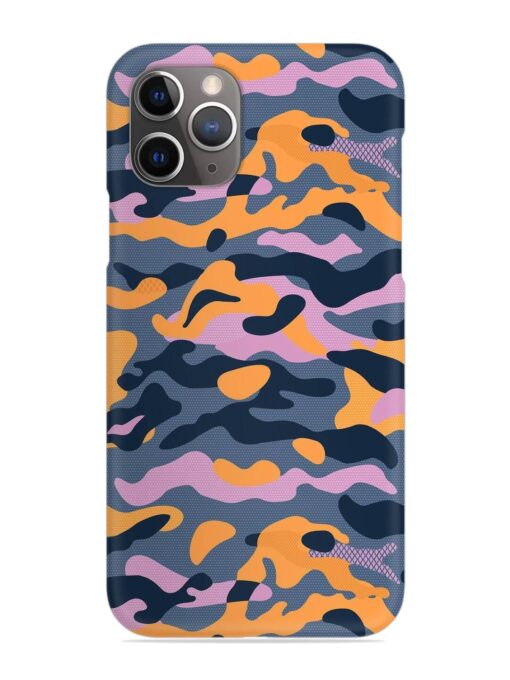 Camouflage Army Military English Orange Art Snap Case for Apple Iphone 11 Pro Zapvi