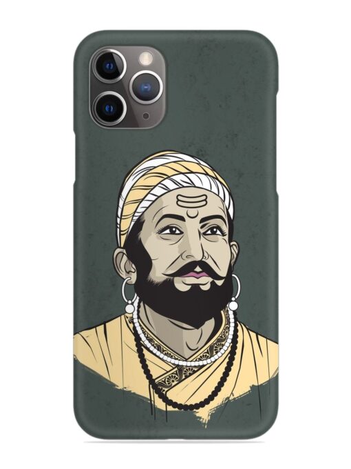 Shivaji Maharaj Vector Art Snap Case for Apple Iphone 11 Pro Zapvi