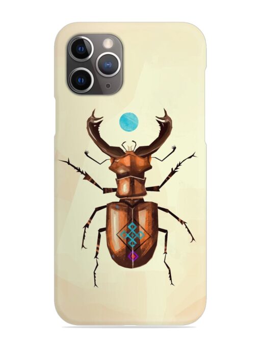 Stag Beetle Vector Snap Case for Apple Iphone 11 Pro