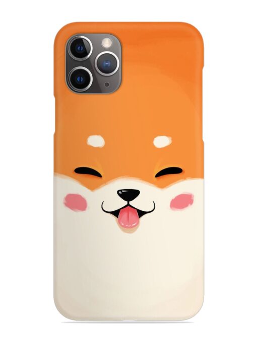 Cute Dog Face Vector Snap Case for Apple Iphone 11 Pro Zapvi