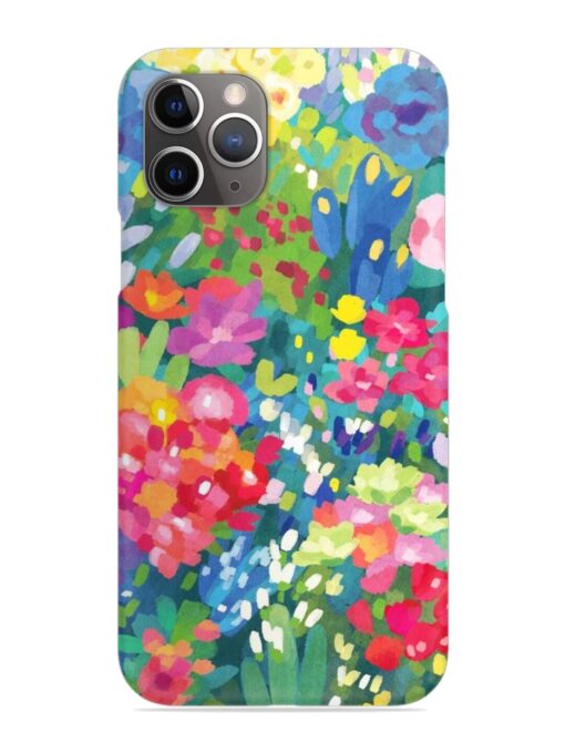 Watercolor Flower Art Snap Case for Apple Iphone 11 Pro Zapvi